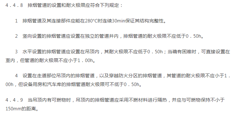 吊頂內(nèi)排煙通風風管保溫要求
